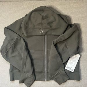 NWT lululemon carob brown XS/S scuba oversized full zip